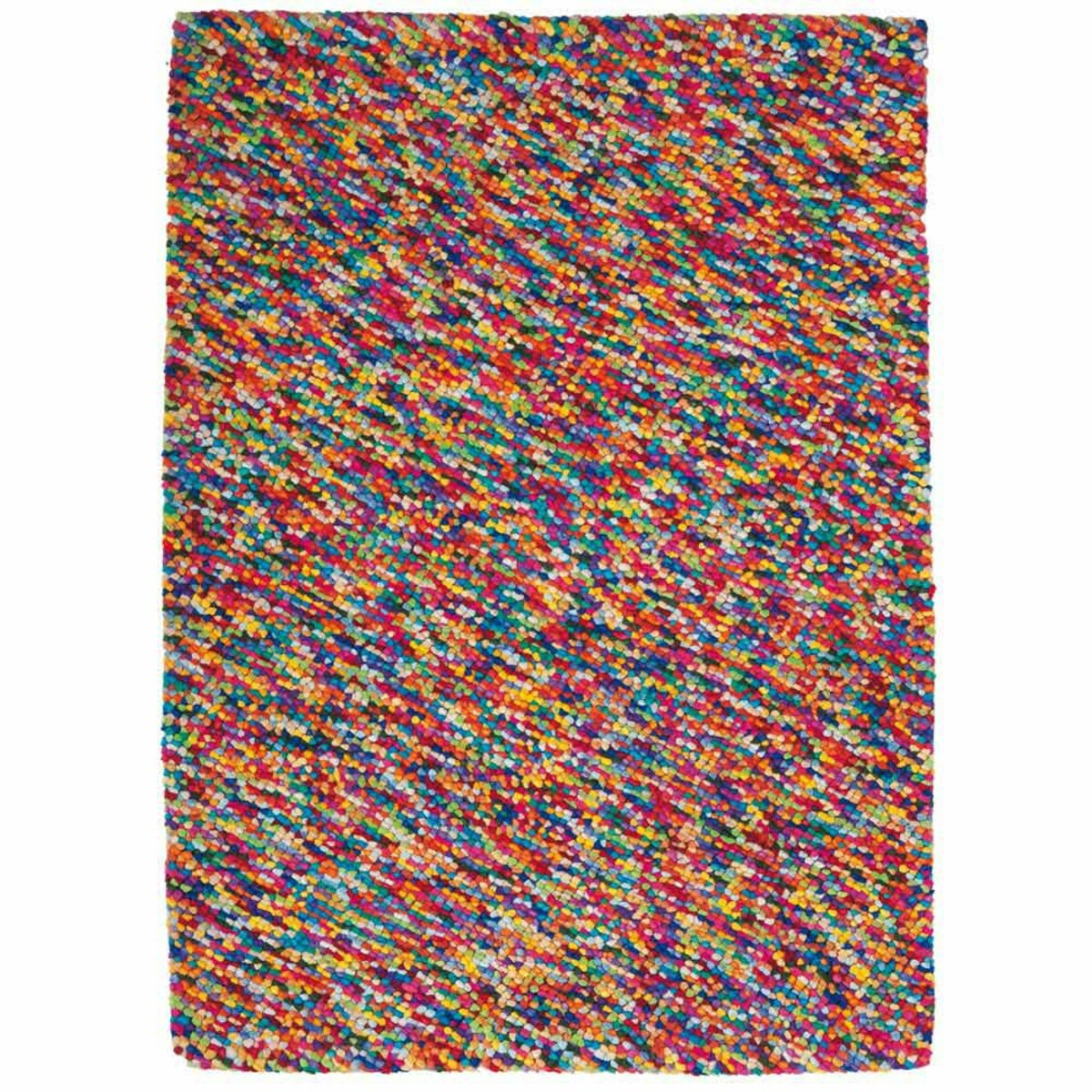 Alfombra de lana de colores 140 x 200 cm