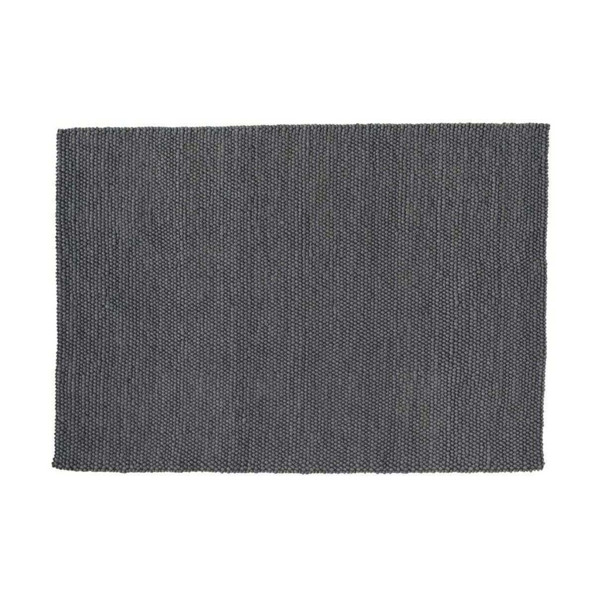 Alfombra de lana gris 140 x 200 cm