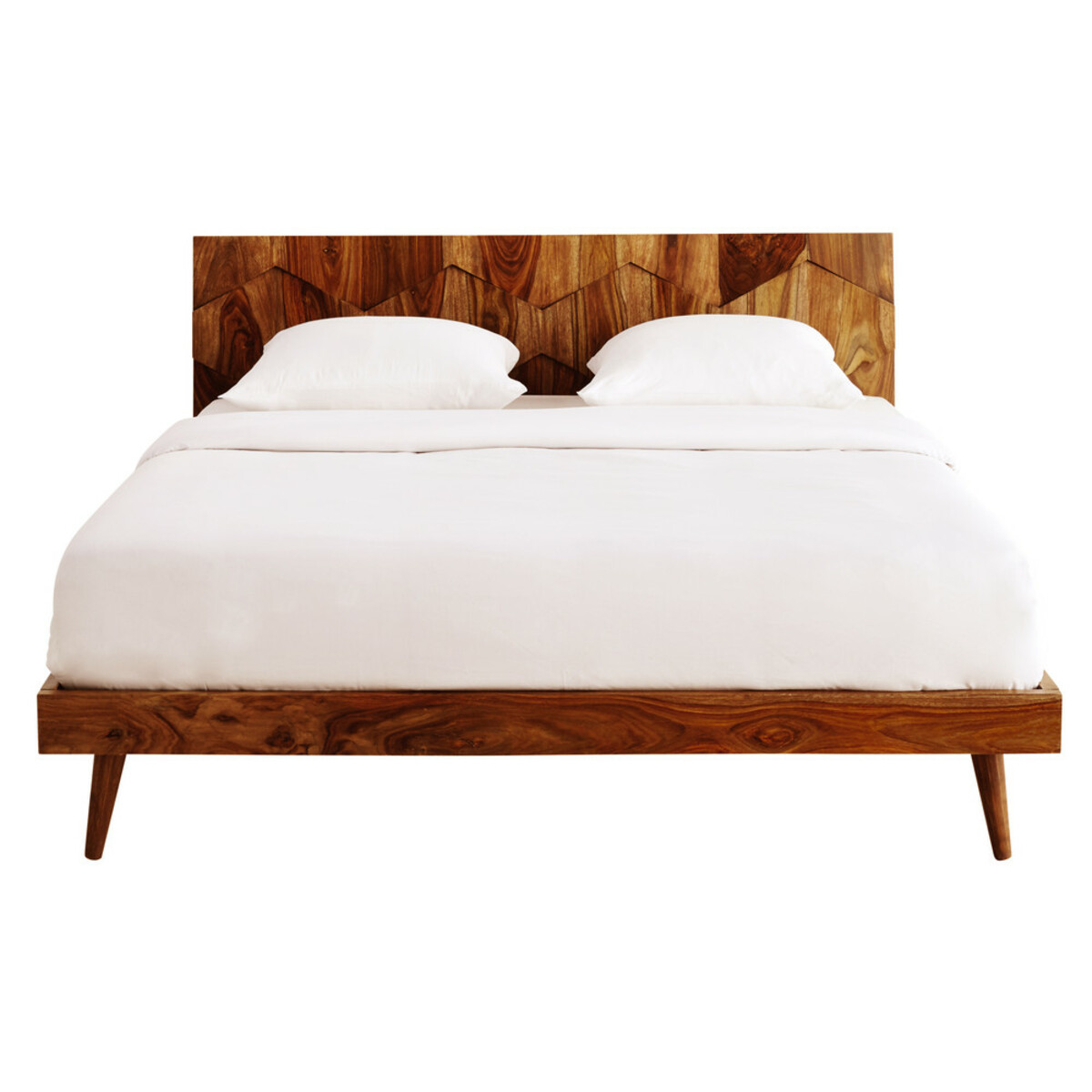 Cama 160 × 200 de madera maciza de sisu