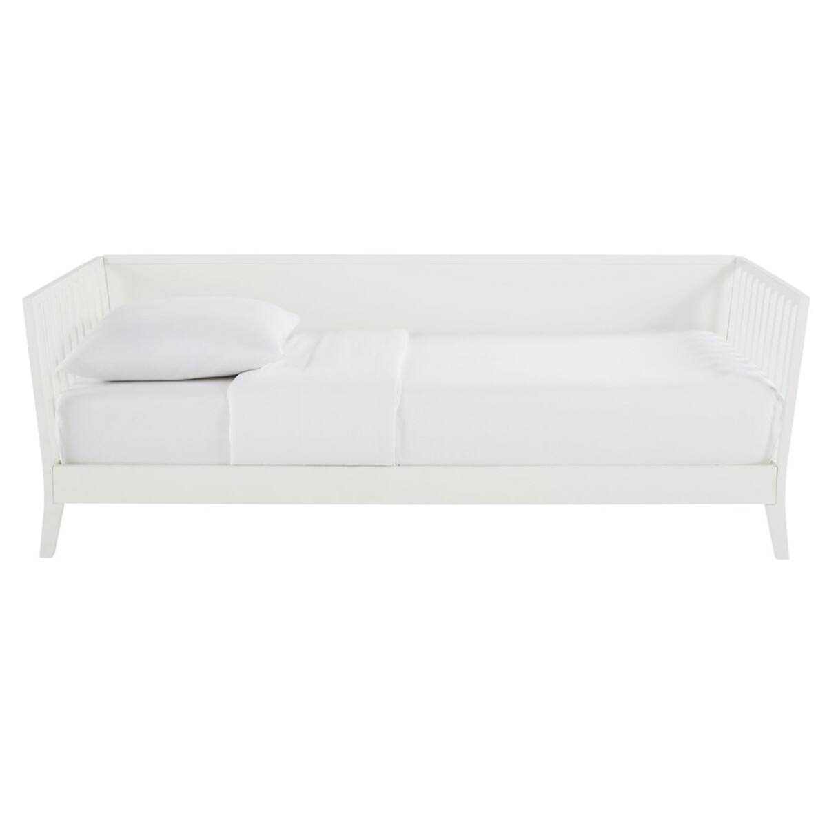 Cama banco de 90x190 de pino blanco Tropicool