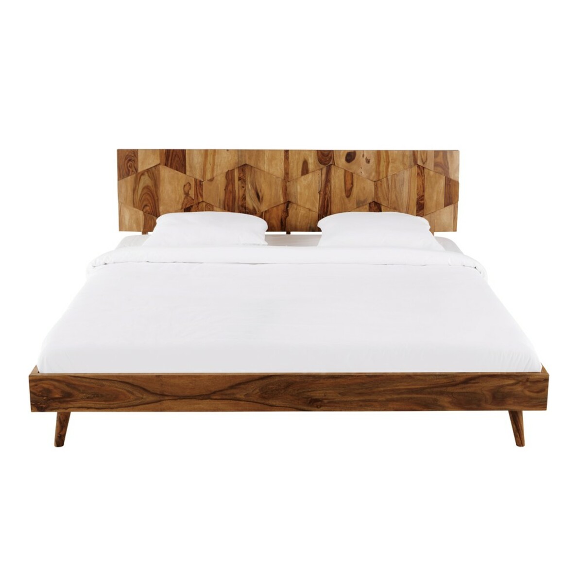 Cama vintage de 180x200 de sheesham macizo