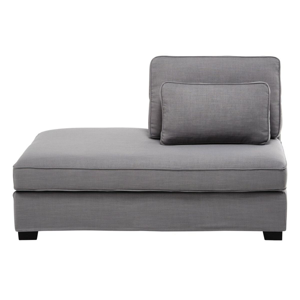 Chaise longue izquierda modular gris claro