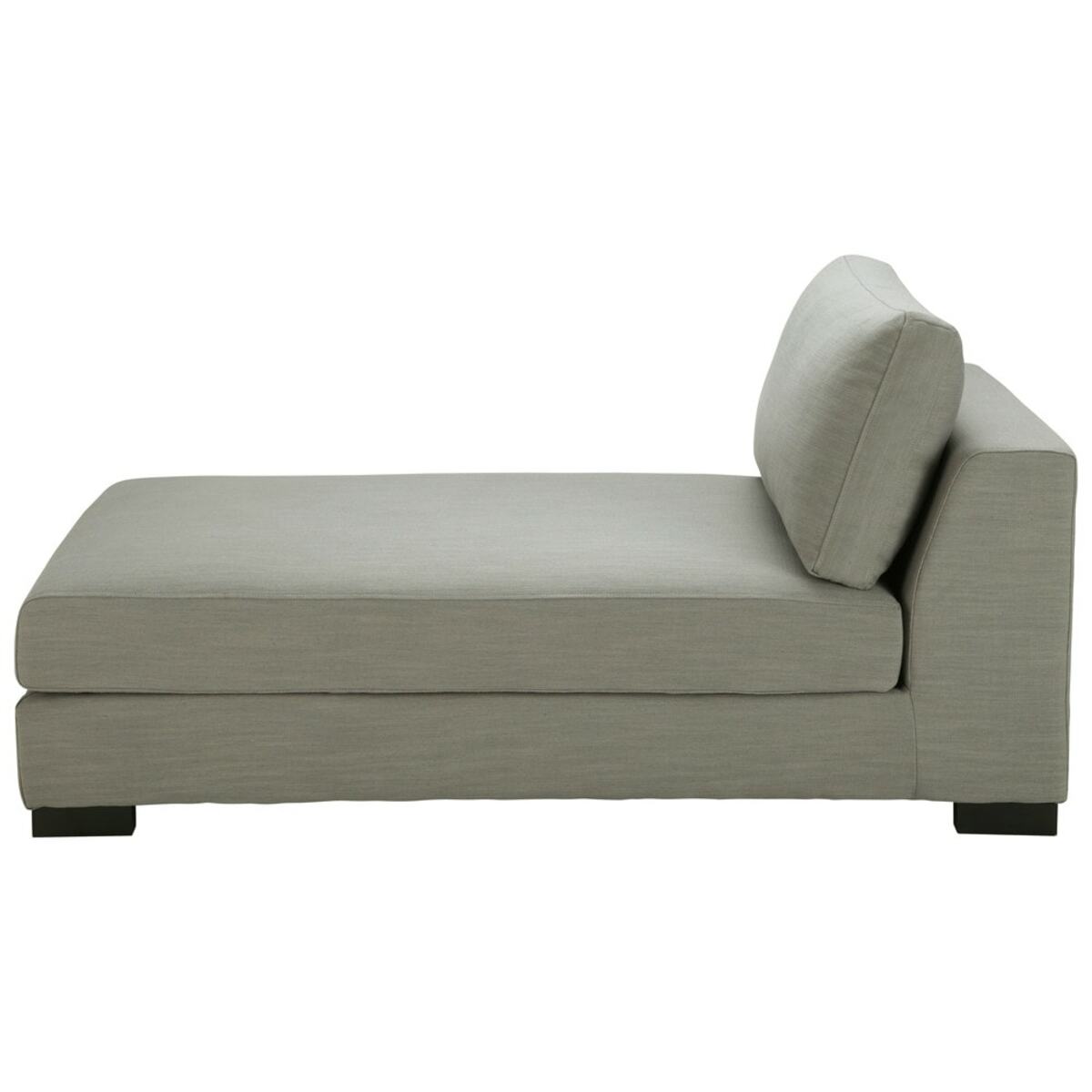 Chaise longue modular gris claro