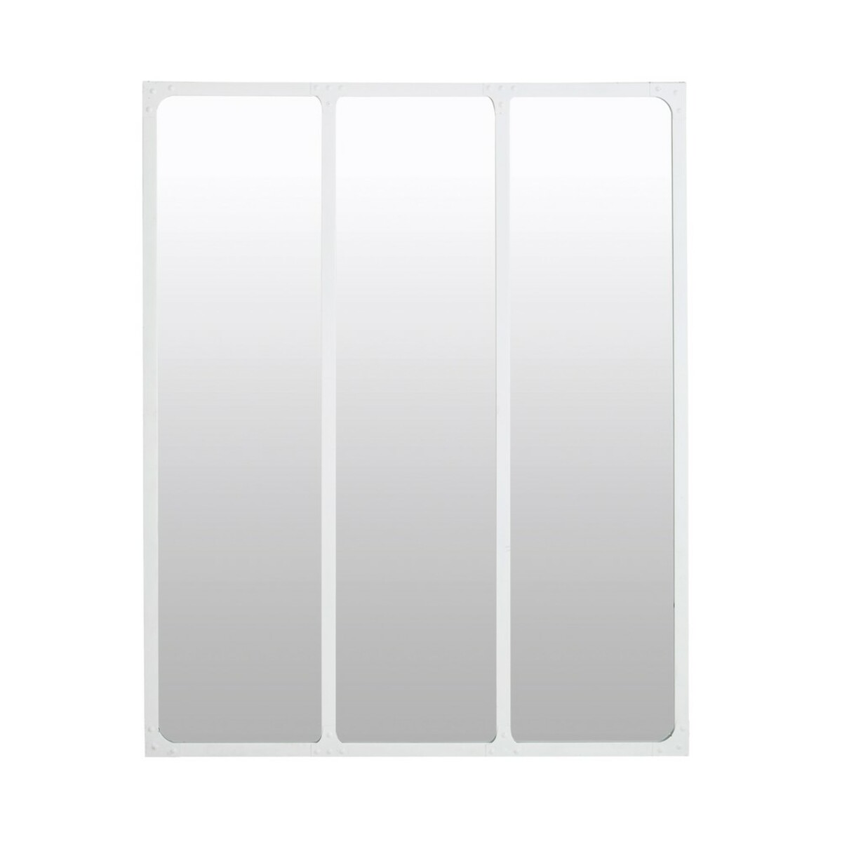 Espejo de metal blanco 96x120