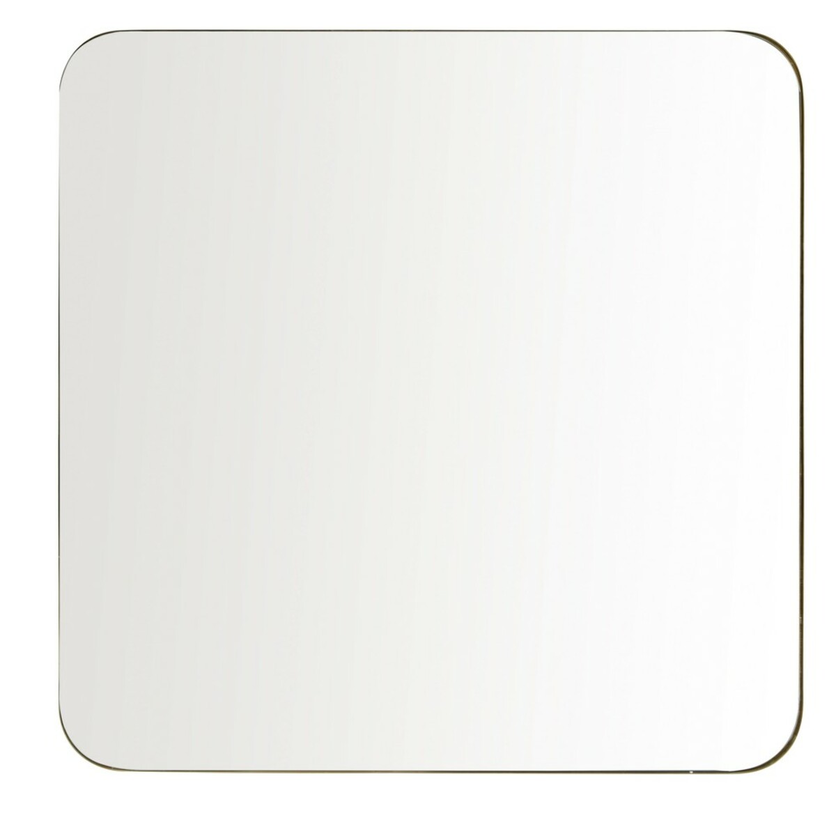 Espejo de metal dorado 110x110