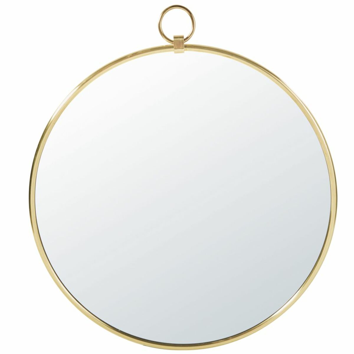 Espejo de metal dorado 80x89