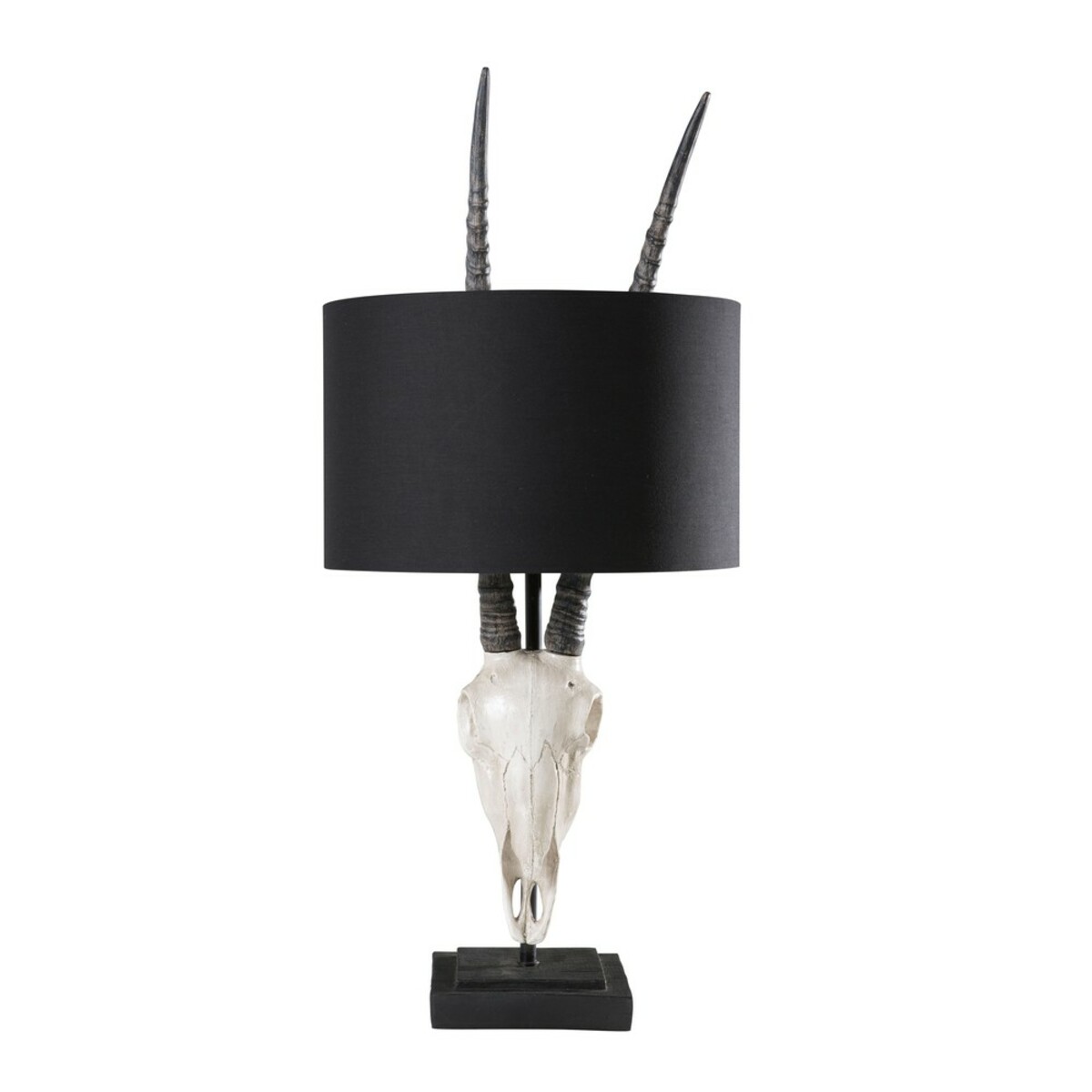 Lámpara de cabeza de gacela con pantalla negra