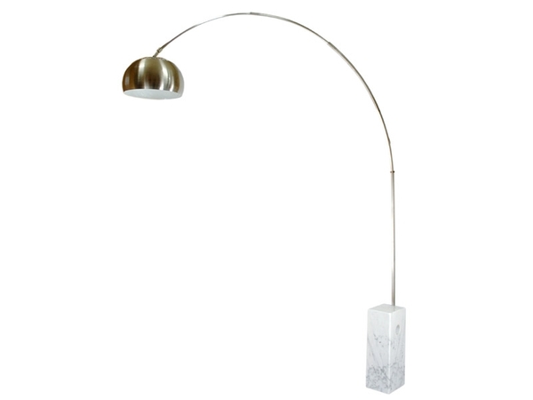 Lámpara de pie Arco - Mármol blanco