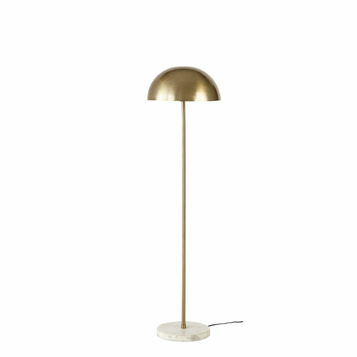 Lámpara de pie de metal dorado y mármol blanco Alt.142