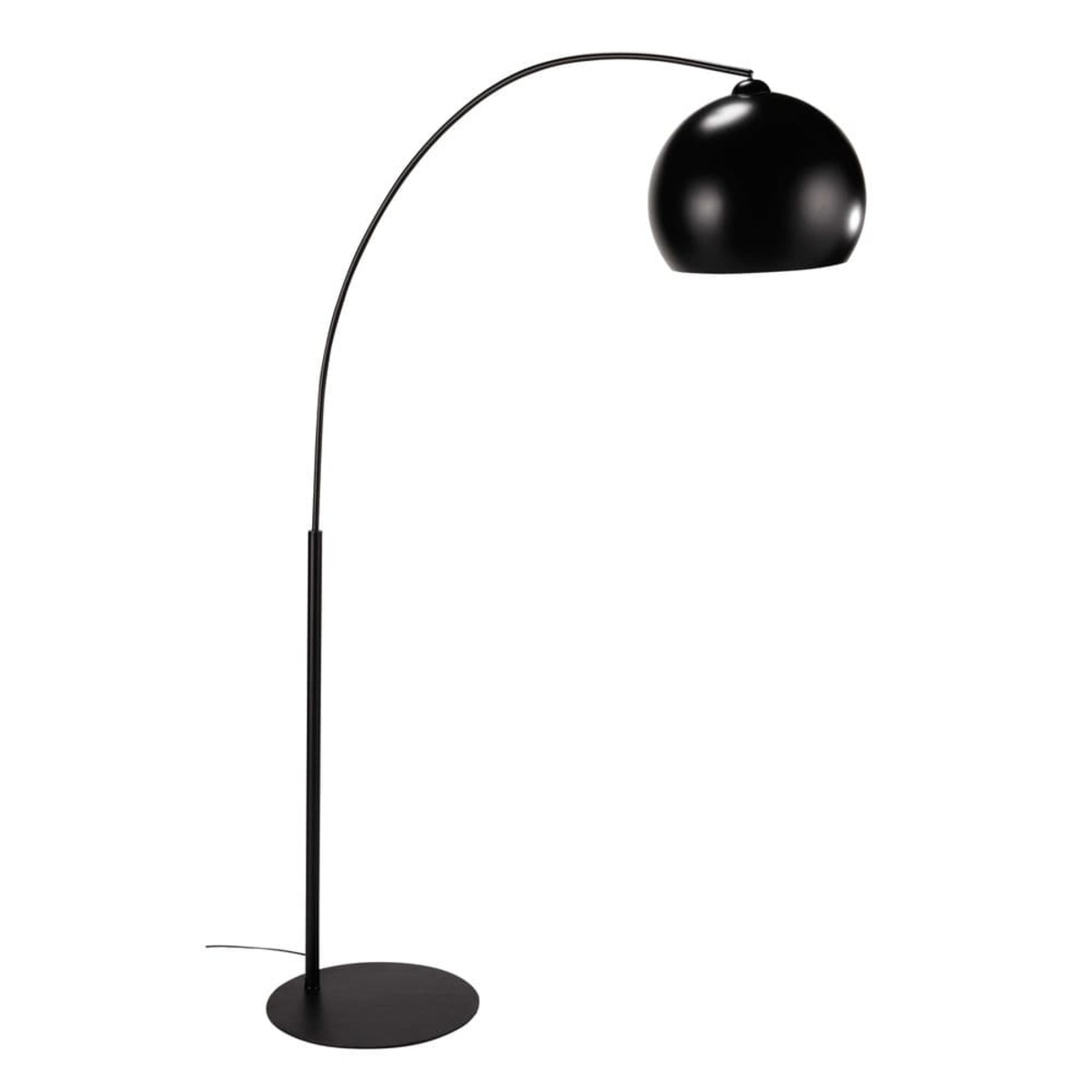 Lámpara de pie de metal negro Al. 190 cm
