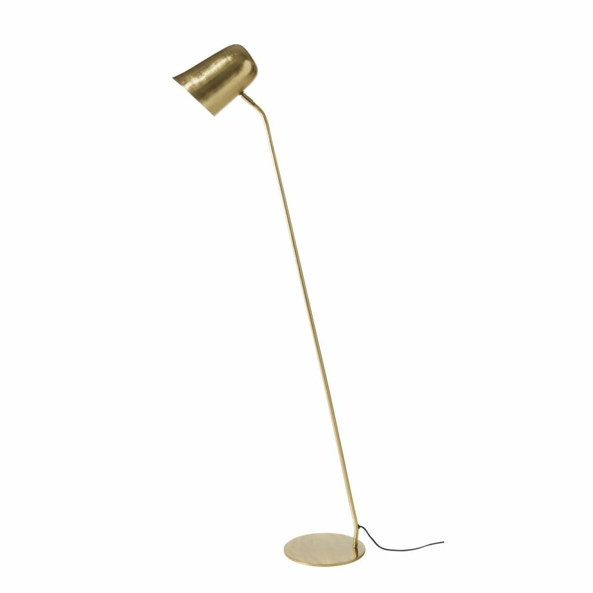 Lámpara de pie vintage de metal dorado Alt.140