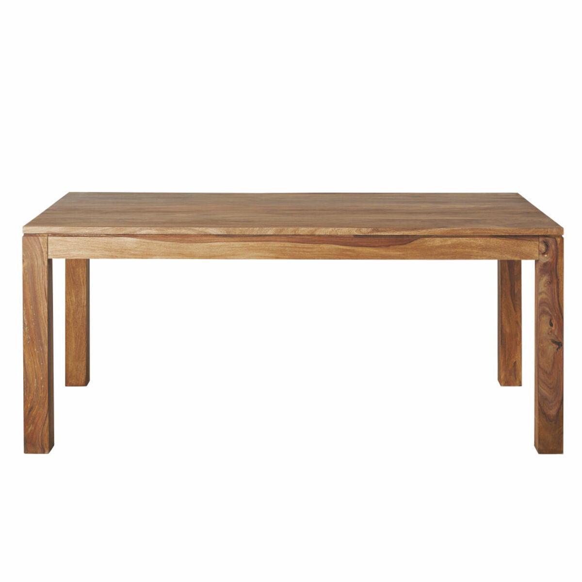 Mesa de comedor de madera de maciza de sheesham L.180