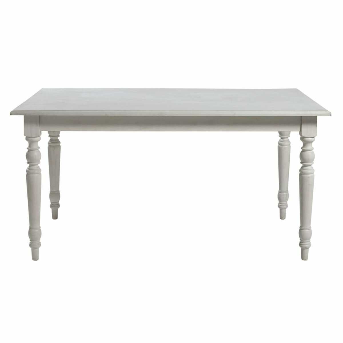 Mesa de comedor extensible de 6 a 8 personas blanca An. 160/200 cm Romance