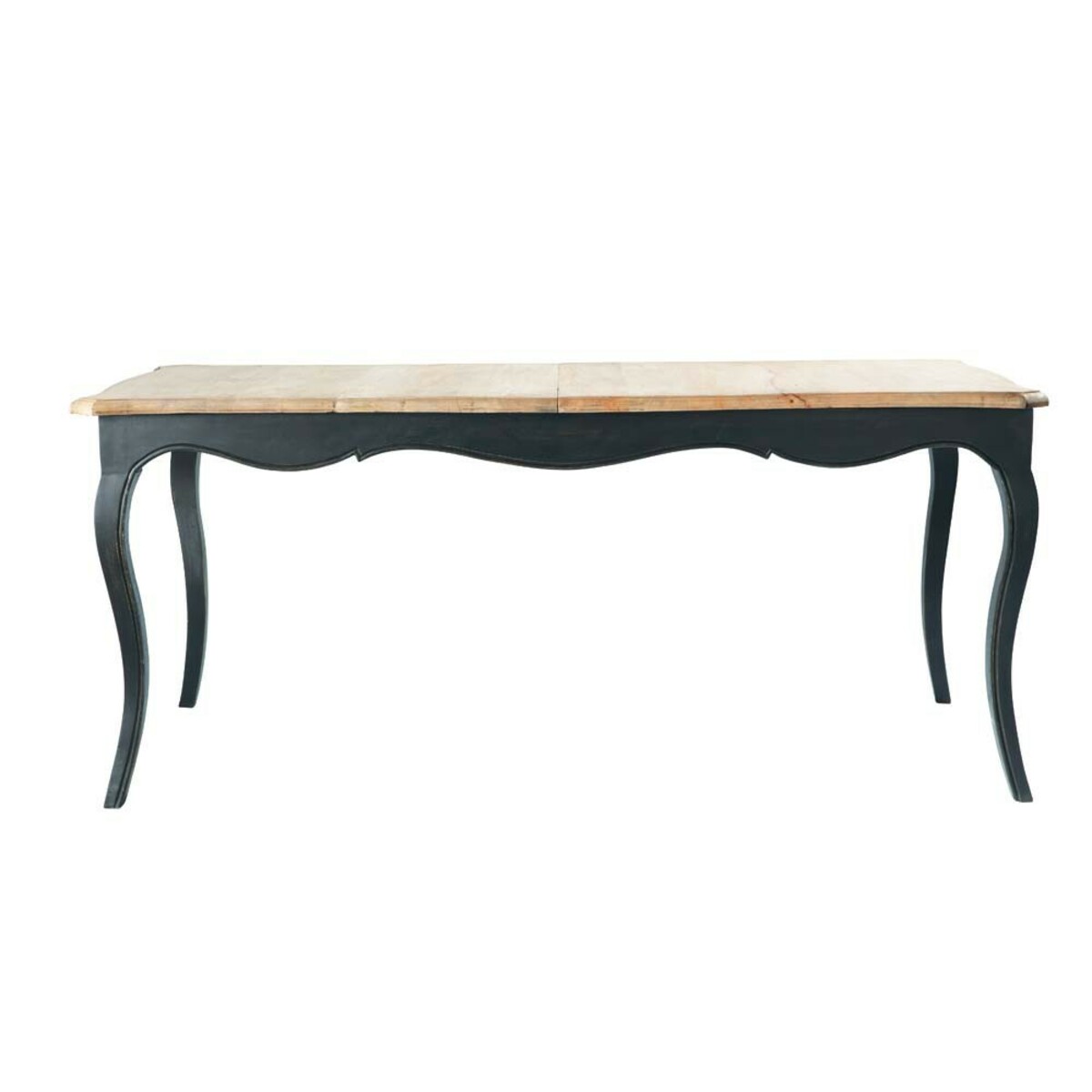 Mesa de comedor extensible de madera de mango An. 180 cm