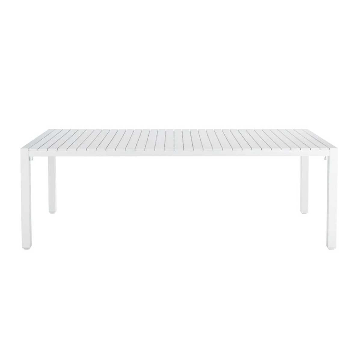 Mesa de jardín de aluminio blanca L. 230 cm Portofino