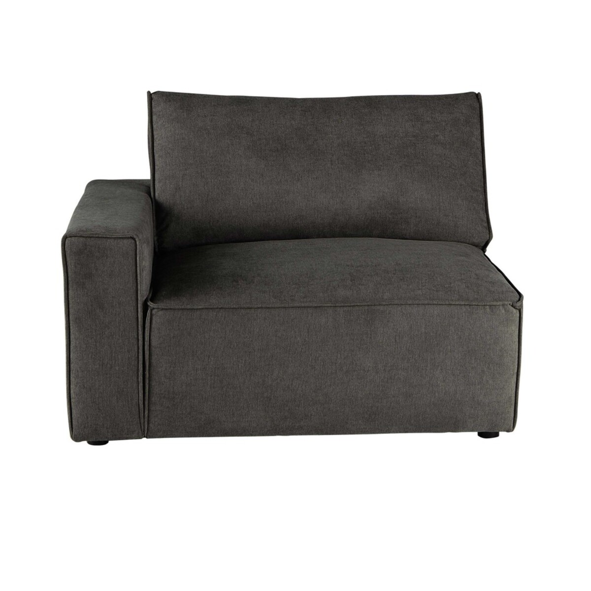 Módulo esquinero izquierdo de sofá de tela gris topo Malo