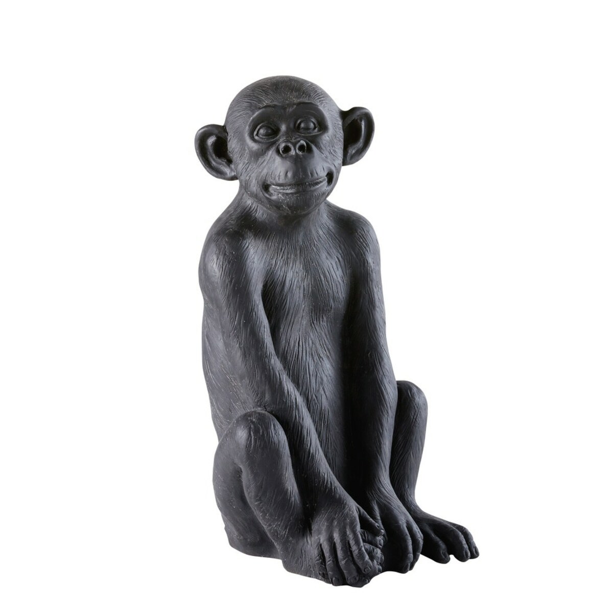 Mono decorativo de jardín de resina negra Alt.56