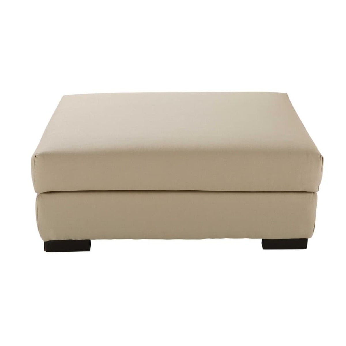 Puf de sofá modulable de algodón color arcilla Terence