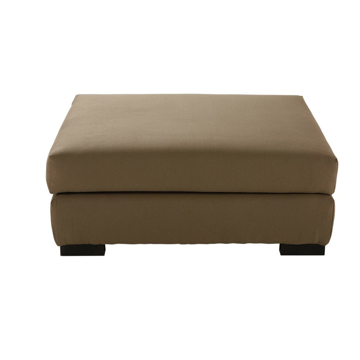 Puf de sofá modulable de algodón color topo
