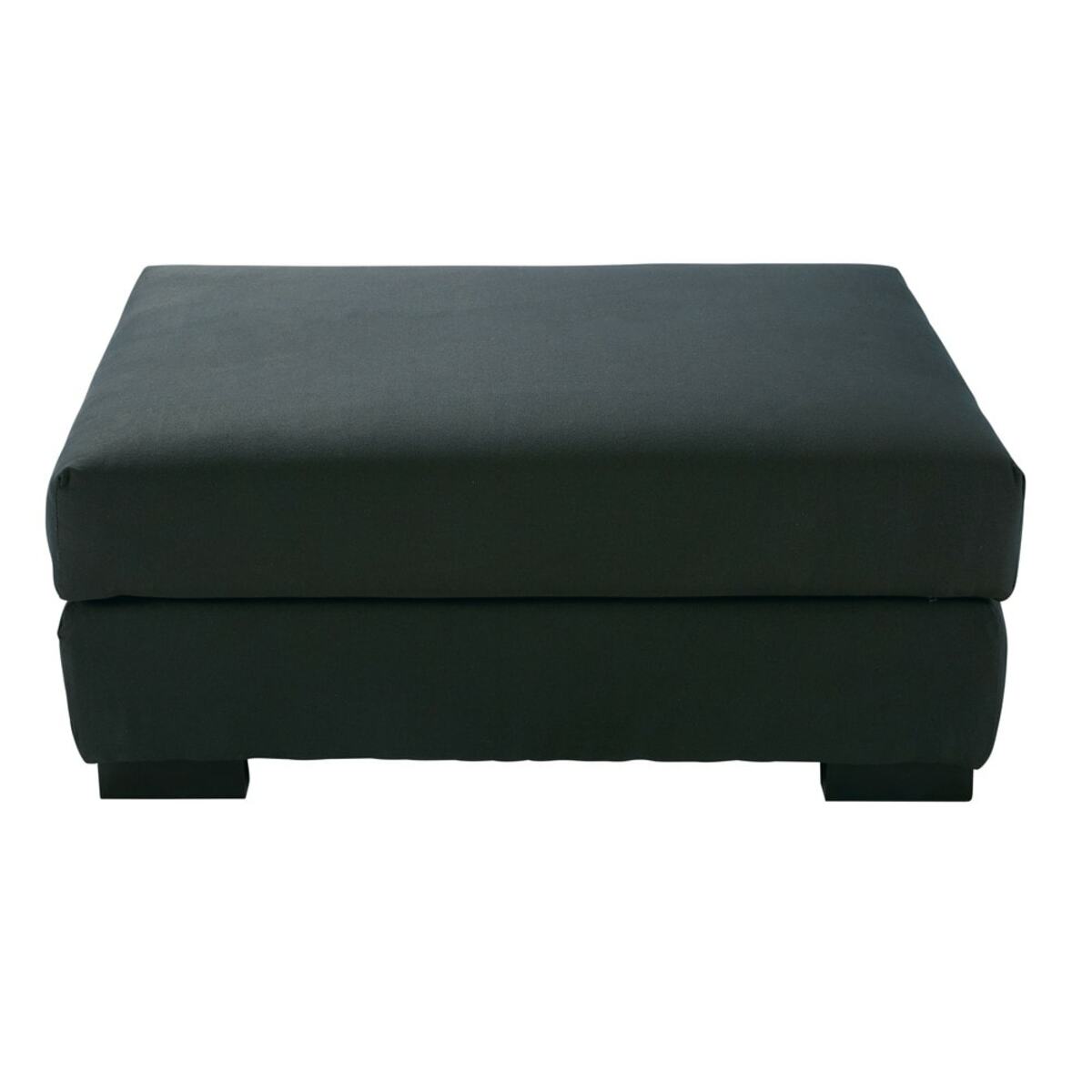 Puf de sofá modulable gris antracita