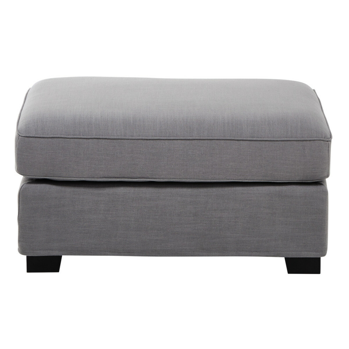 Puf de sofá modulable gris claro