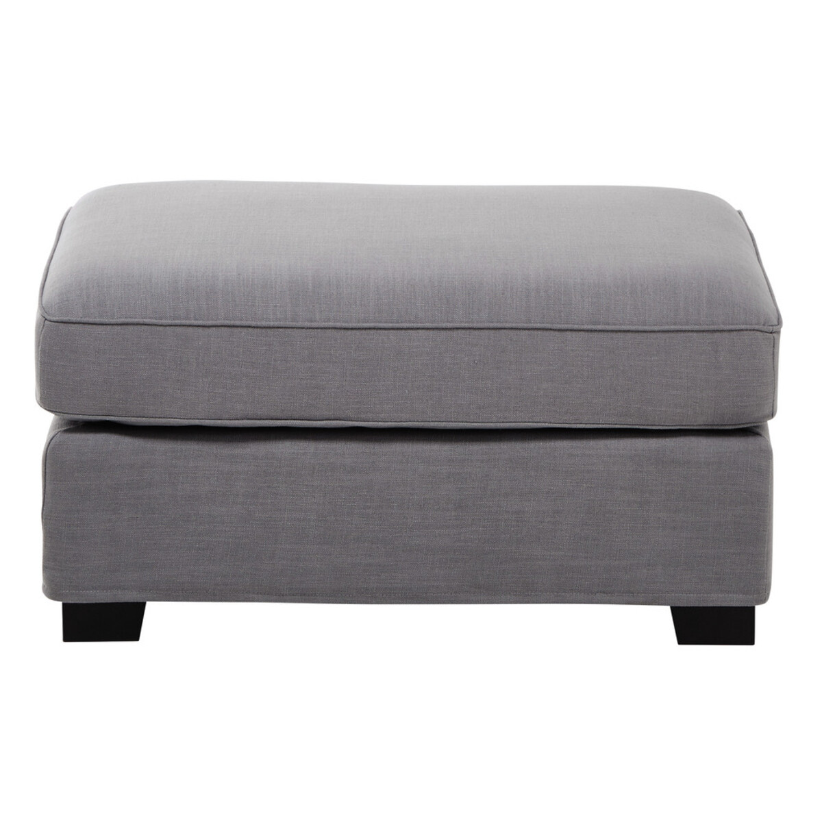 Puf de sofá modulable gris claro Milano