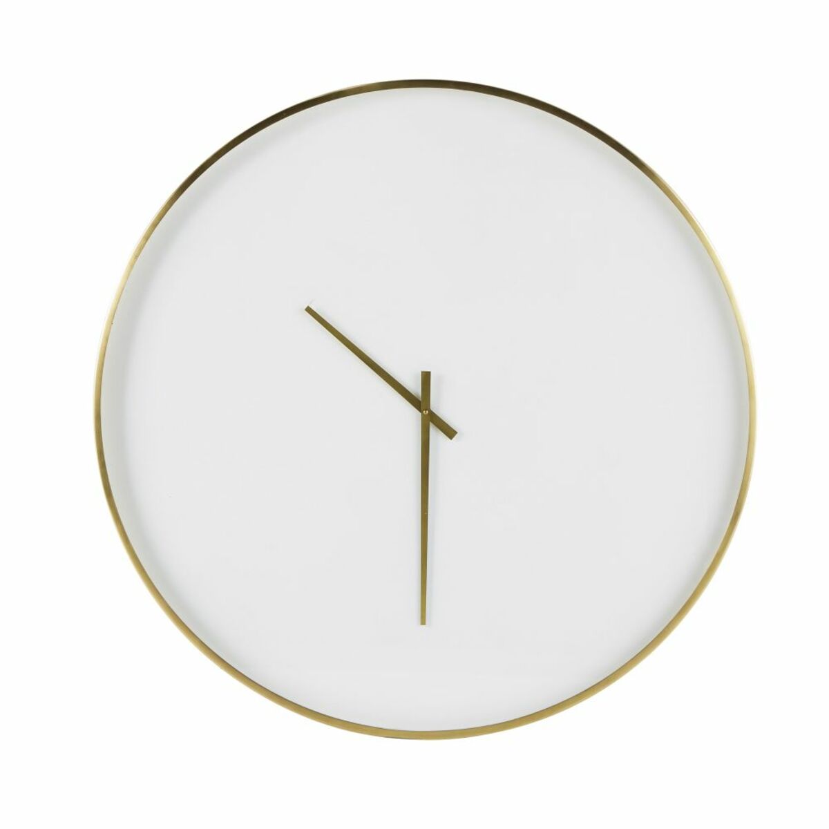 Reloj blanco de metal dorado D.86