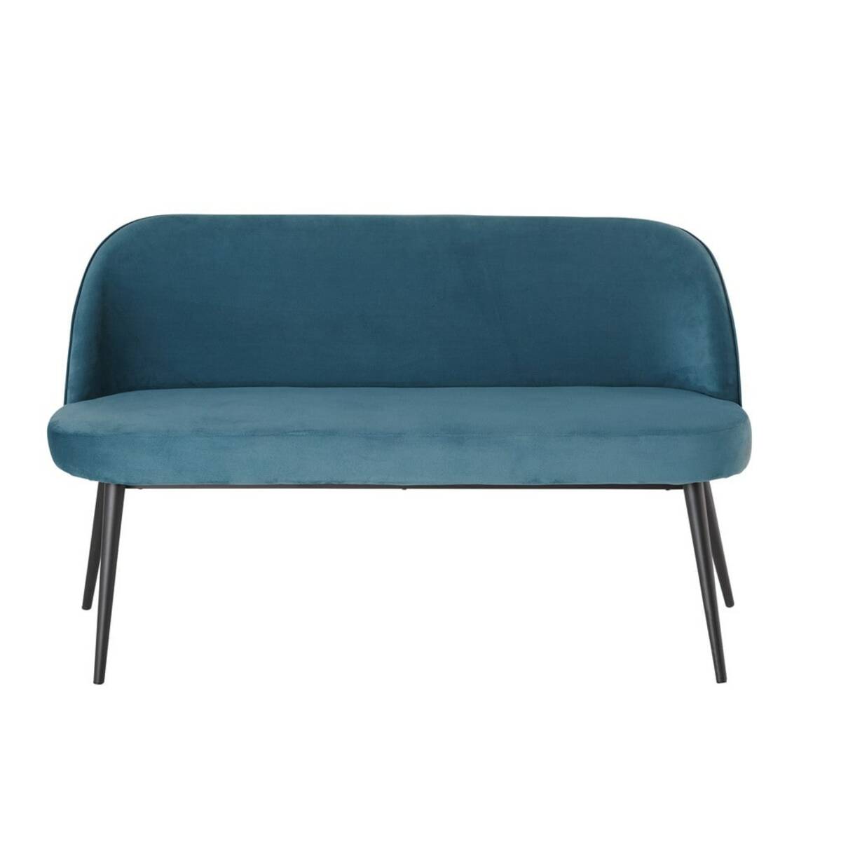Sofá vintage de 3 plazas de terciopelo azul