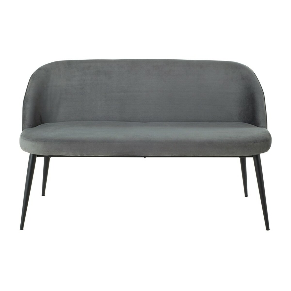 Sofá vintage de 3 plazas de terciopelo gris