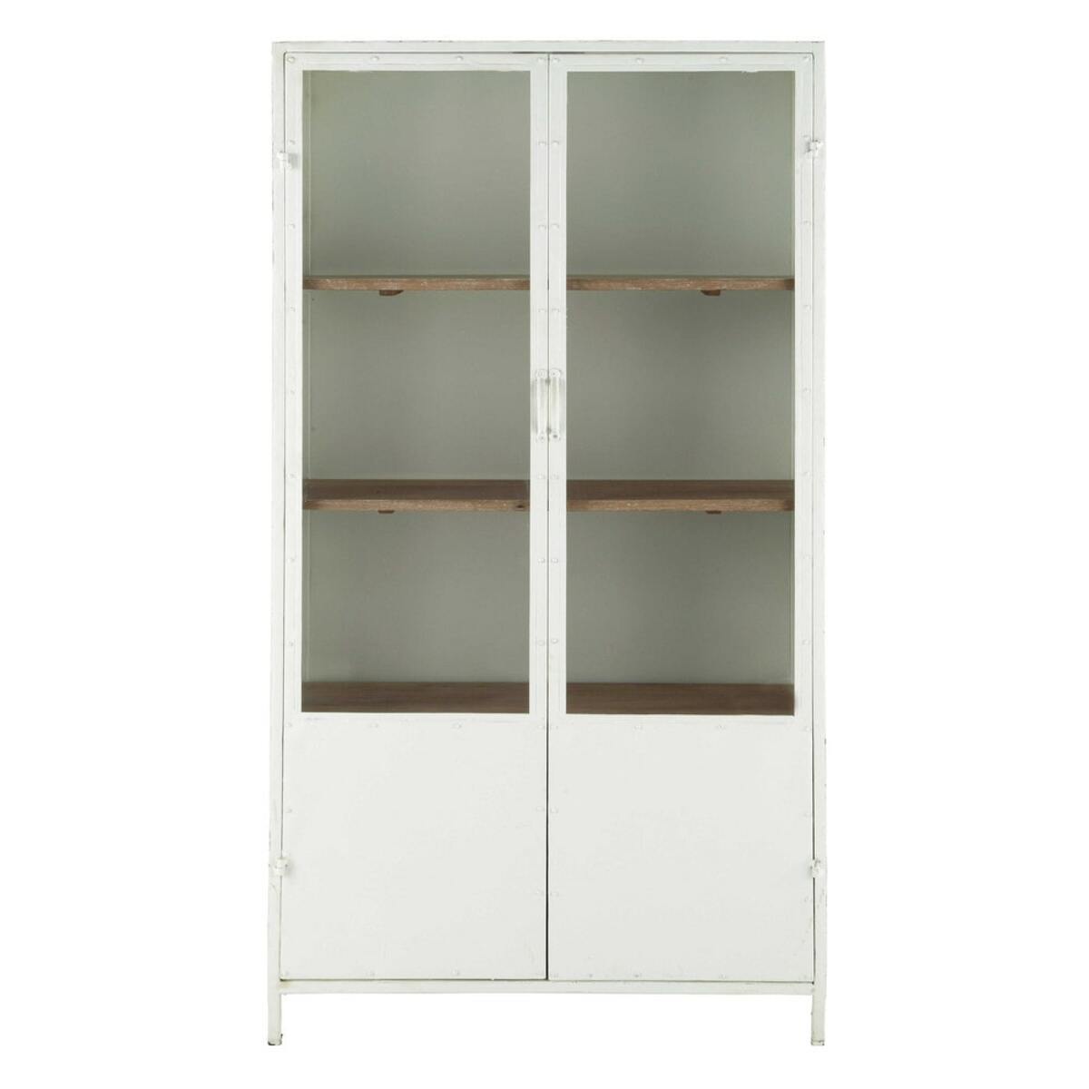 Vitrina de metal blanca An. 100 cm